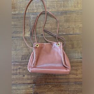 EUC Classic Hobo Bolero Crossbody Purse Bag Sienna brown buttery soft leather